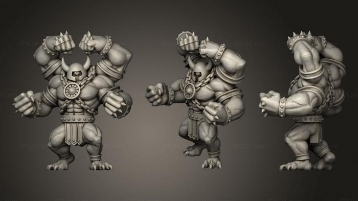 Figurines heroes, monsters and demons (Gorghol, STKM_2582) 3D models for cnc